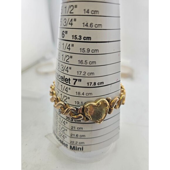 Vintage Phoenix WWII Sweetheart Expansion Bracelet Heart Design (A7764) - Picture 6 of 7